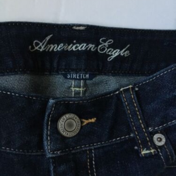 American Eagle Denim Mini Short Stretch Women Size 6 - Picture 2 of 9